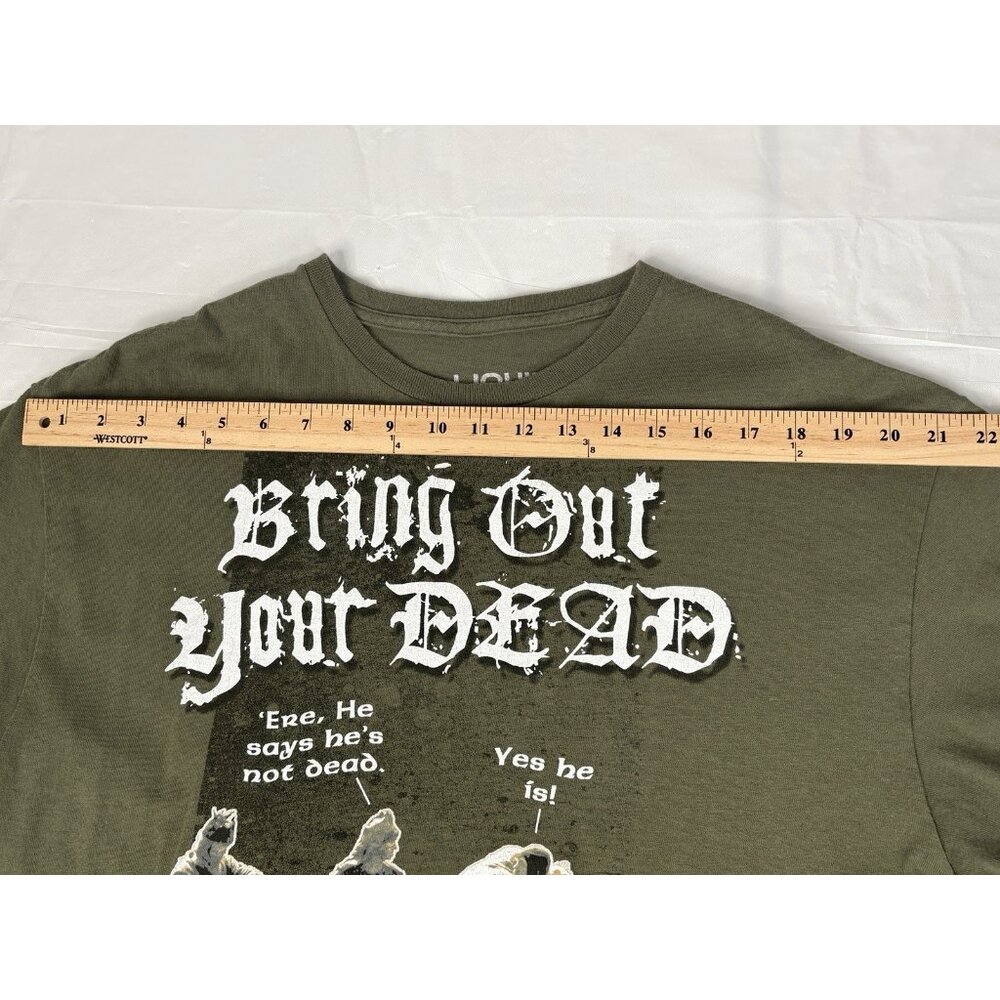 Liquid Blue Monty Python Holy Grail Bring Out Your Dead T-Shirt Men’s XL Green - Picture 13 of 13